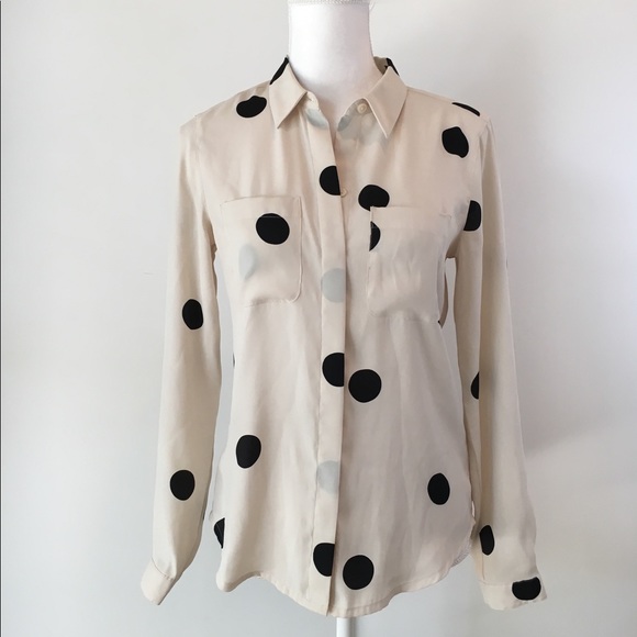 loft polka dot shirt